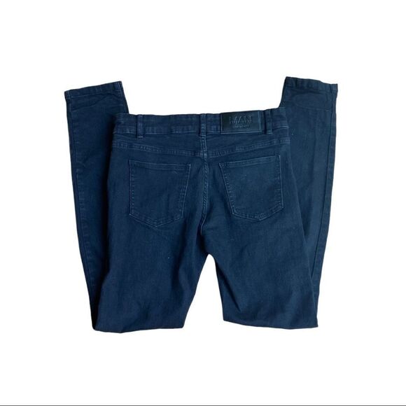 BoohooMAN Black Button Fly Distressed Jeans Sz 28 - Picture 4 of 9